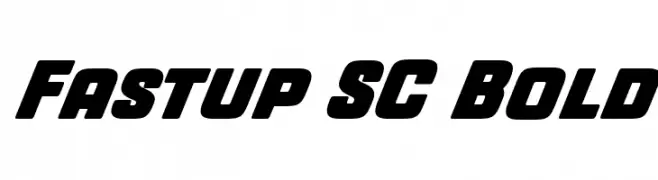 Fastup SC Bold  Fuentes Gratis Descargar