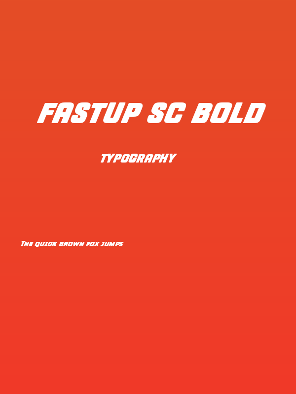 Fastup SC Bold Poster