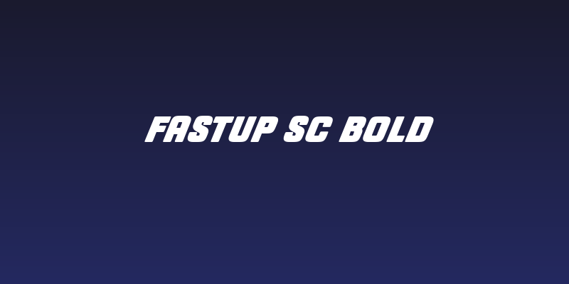 Fastup SC Bold Social Header