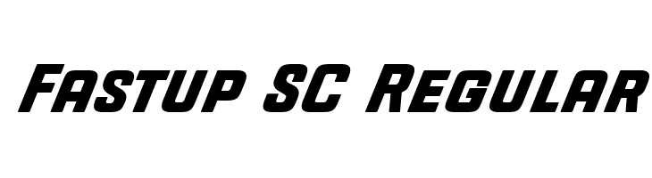 Fastup SC Regular 字体