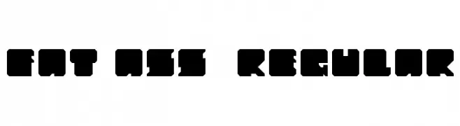 Fat Ass  Regular  免费字体下载