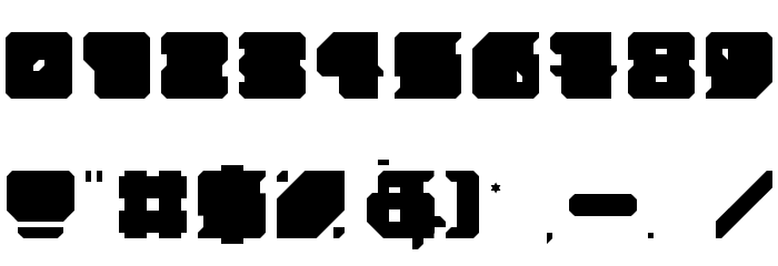 Fat Ass Regular Font OTHER CHARS