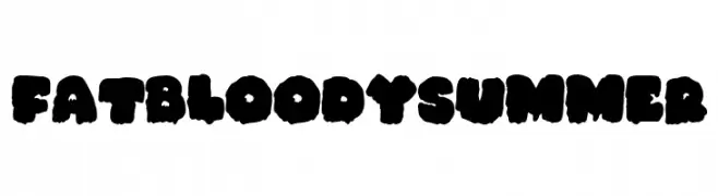 Fat Bloody Summer  免费字体下载
