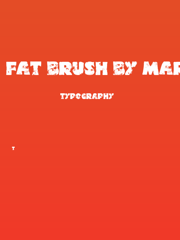 Fat Brush by Marta van Eck Poster