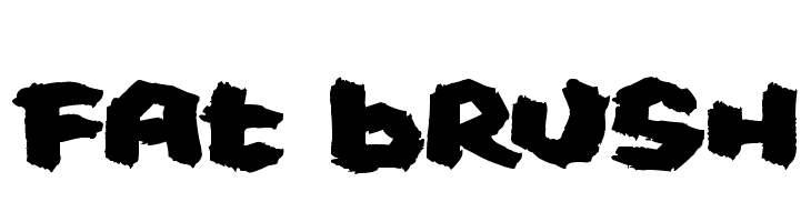 Fat Brush  Free Fonts Download