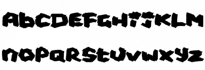 Fat Brush Font Litere mari