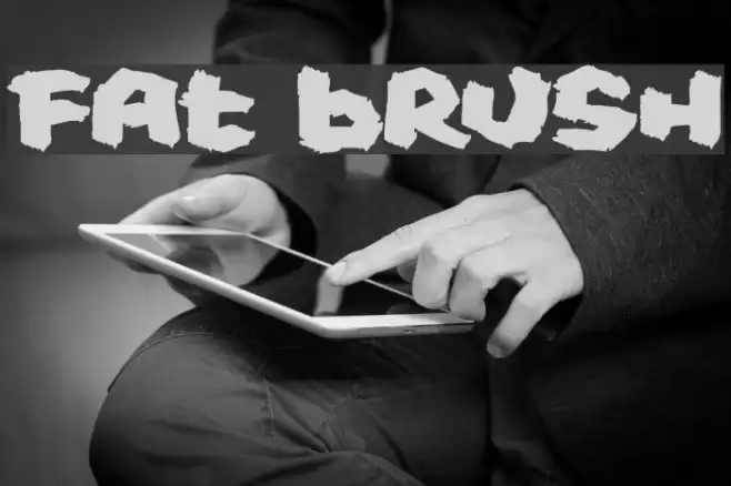 Fat Brush Font examples