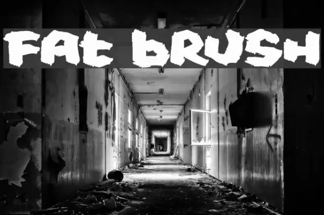 Fat Brush Font examples