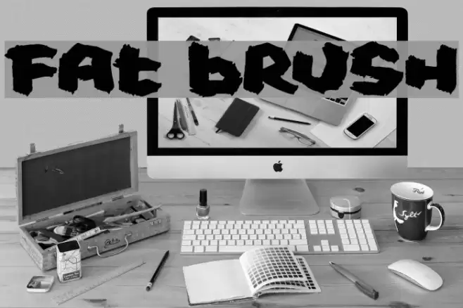Fat Brush Font examples