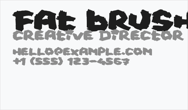 Fat Brush Business Card