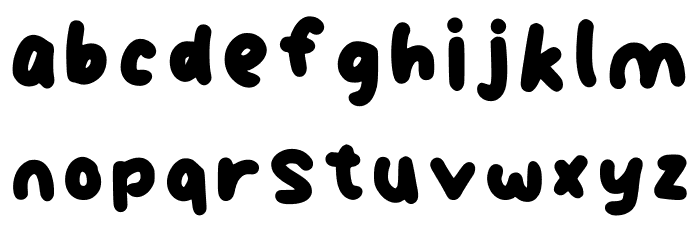 Fat Cheeks Regular Font LOWERCASE