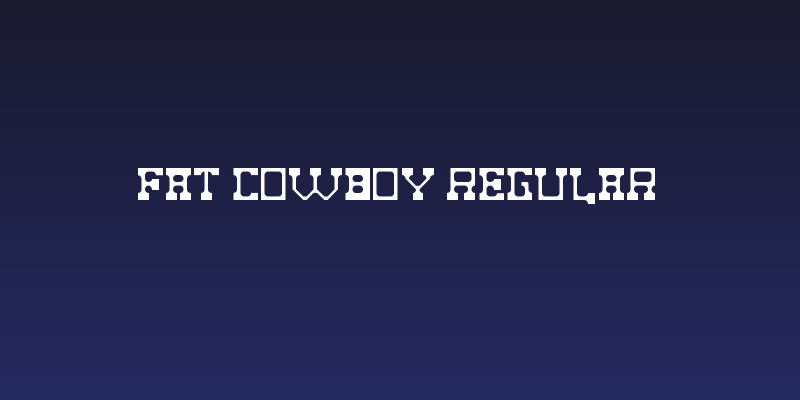 Fat Cowboy Regular Social Header