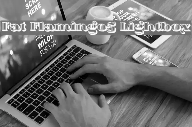 Fat Flamingo5 Lightbox Font examples