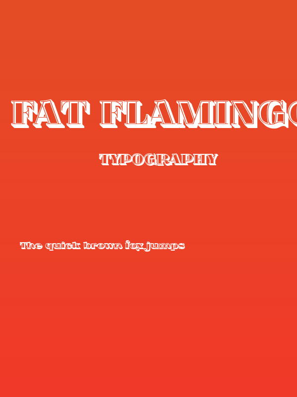 Fat Flamingo5 Lightbox Poster