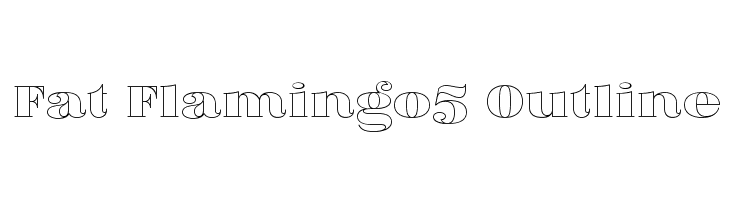 Fat Flamingo5 Outline  font caratteri gratis