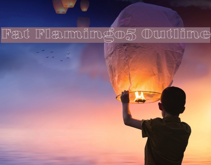 Fat Flamingo5 Outline Example 2