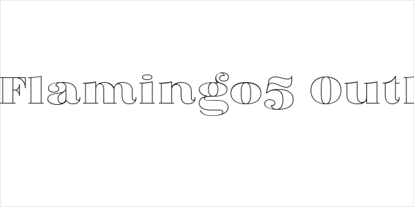 Fat Flamingo5 Outline Logo