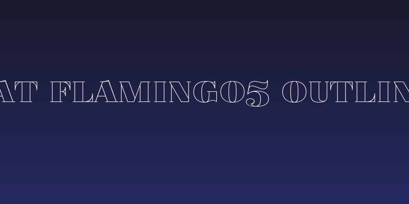Fat Flamingo5 Outline Social Header