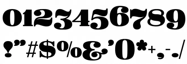 Fat Flamingo5 Overlay Font OTHER CHARS