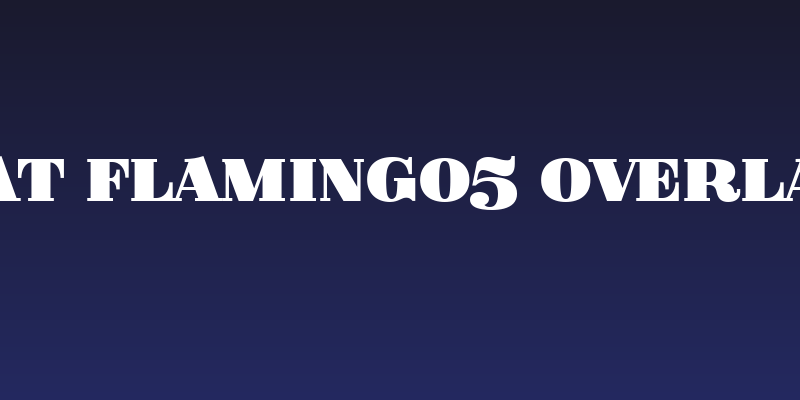Fat Flamingo5 Overlay Social Header