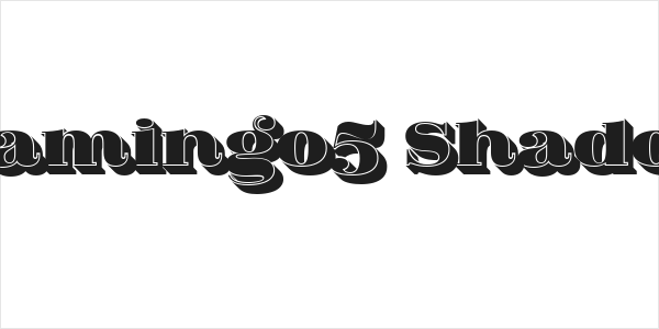 Fat Flamingo5 Shadow Fill Logo