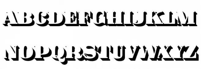 Fat Flamingo5 Shadow Шрифта ВЕРХНИЙ