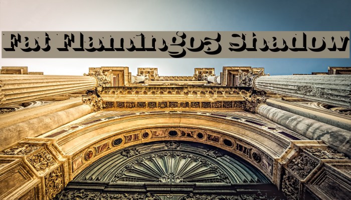 Fat Flamingo5 Shadow Font examples