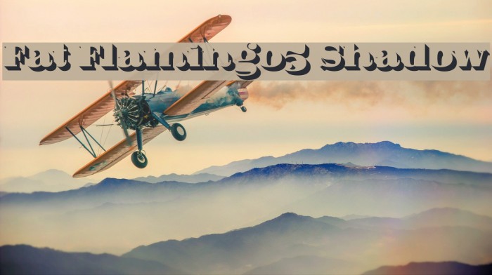 Fat Flamingo5 Shadow Font examples