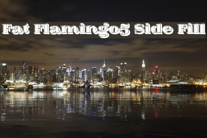 Fat Flamingo5 Side Fill Font examples