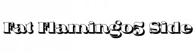 Fat Flamingo5 Side  Frei Schriftart Herunterladen