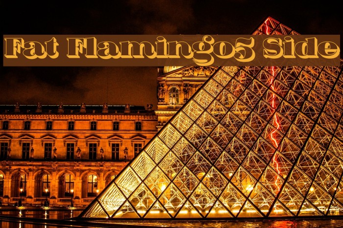 Fat Flamingo5 Side Font examples