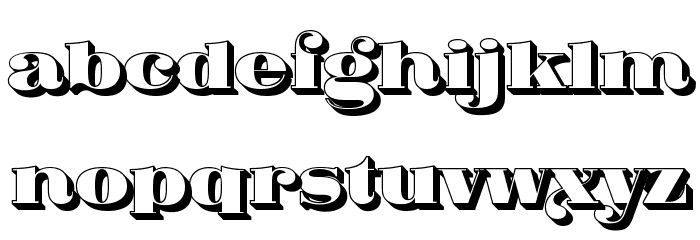 Fat Flamingo5 Side Font LOWERCASE