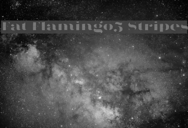 Fat Flamingo5 Stripes Font examples
