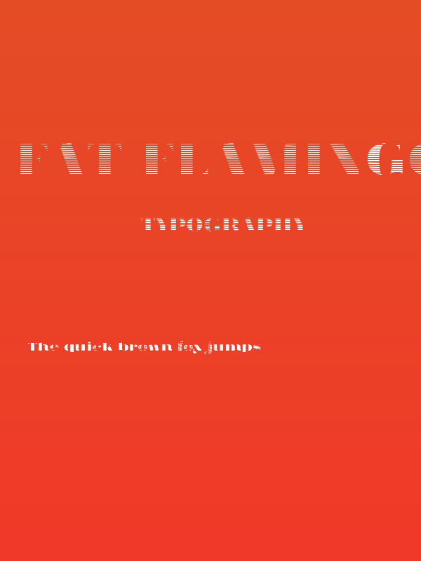 Fat Flamingo5 Stripes Poster