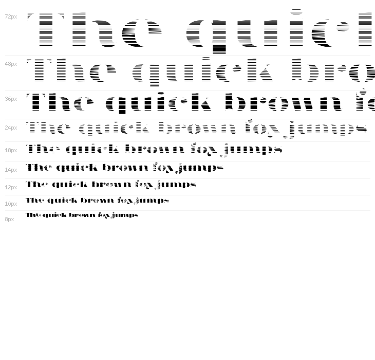 Fat Flamingo5 Stripes Waterfall