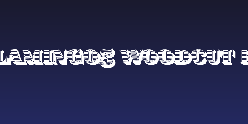 Fat Flamingo5 Woodcut Black Social Header