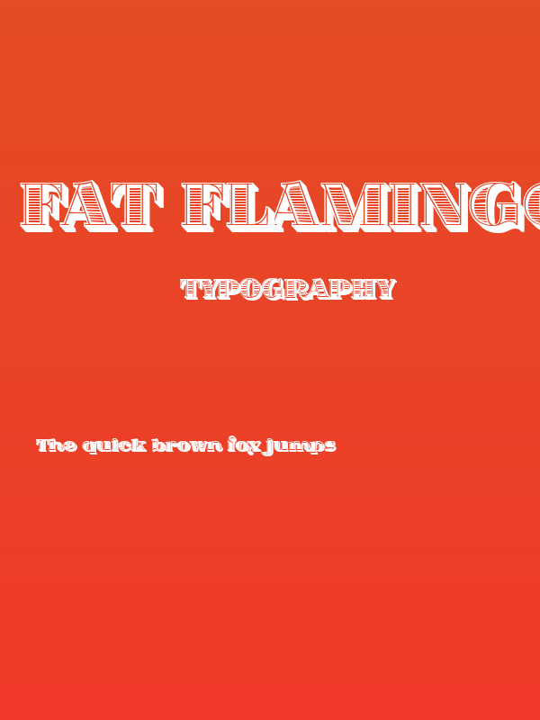 Fat Flamingo5 Woodcut Inner Poster