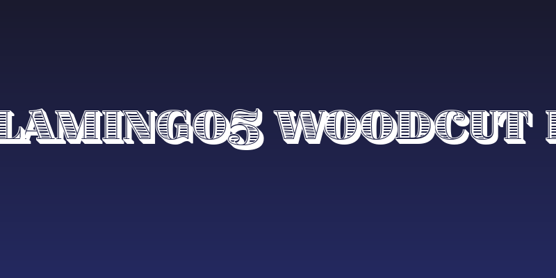 Fat Flamingo5 Woodcut Inner Social Header