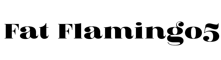 Fat Flamingo5  font caratteri gratis