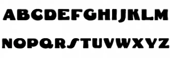 Fat Freddie Contour Schriftart Groß