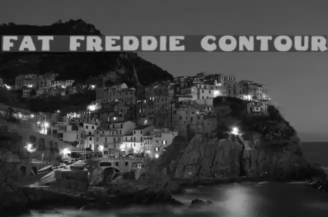 Fat Freddie Contour Font examples
