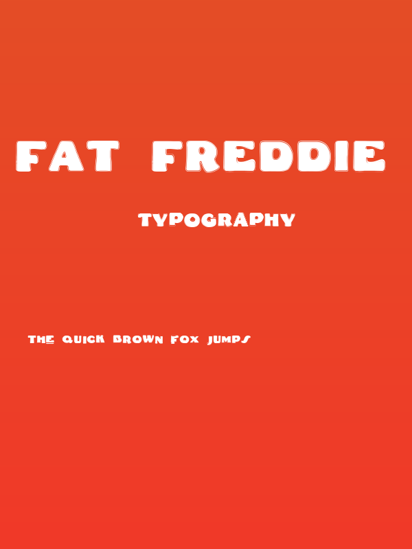 Fat Freddie Contour Poster