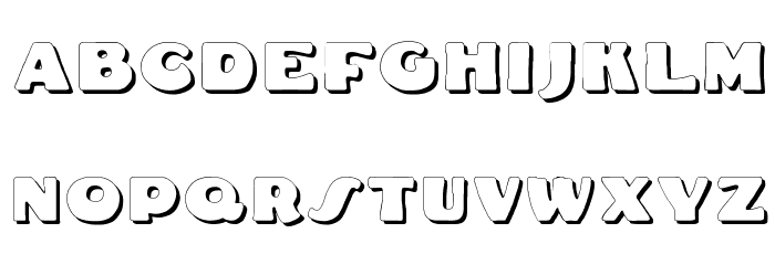 Fat Freddie Shadow Font LOWERCASE