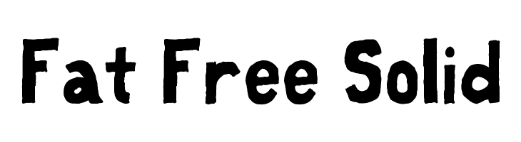 Fat Free Solid Font