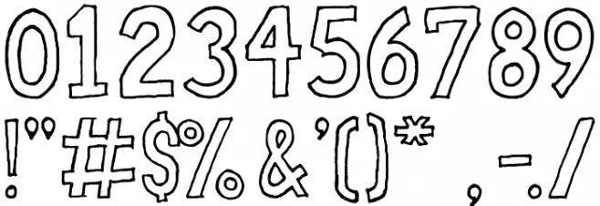 Fat Free Font OTHER CHARS