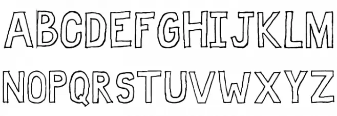 Fat Free Schriftart Groß