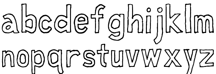 Fat Free Font LOWERCASE