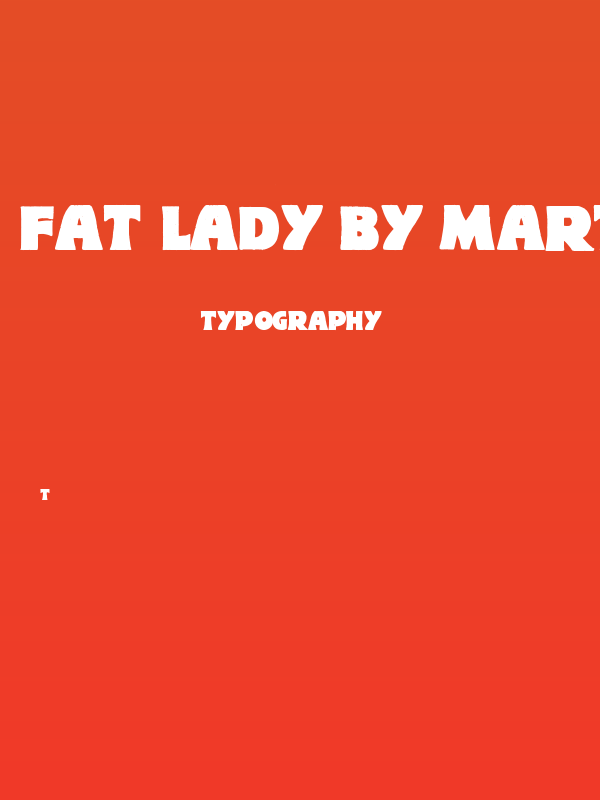 Fat Lady by Marta van Eck Poster
