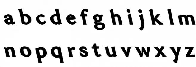 Fat Lefty Caratteri MINUSCOLO