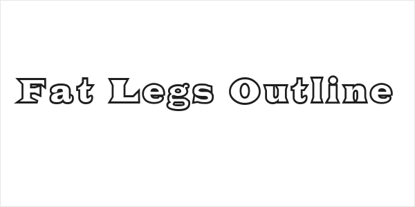 Fat Legs Outline Logo